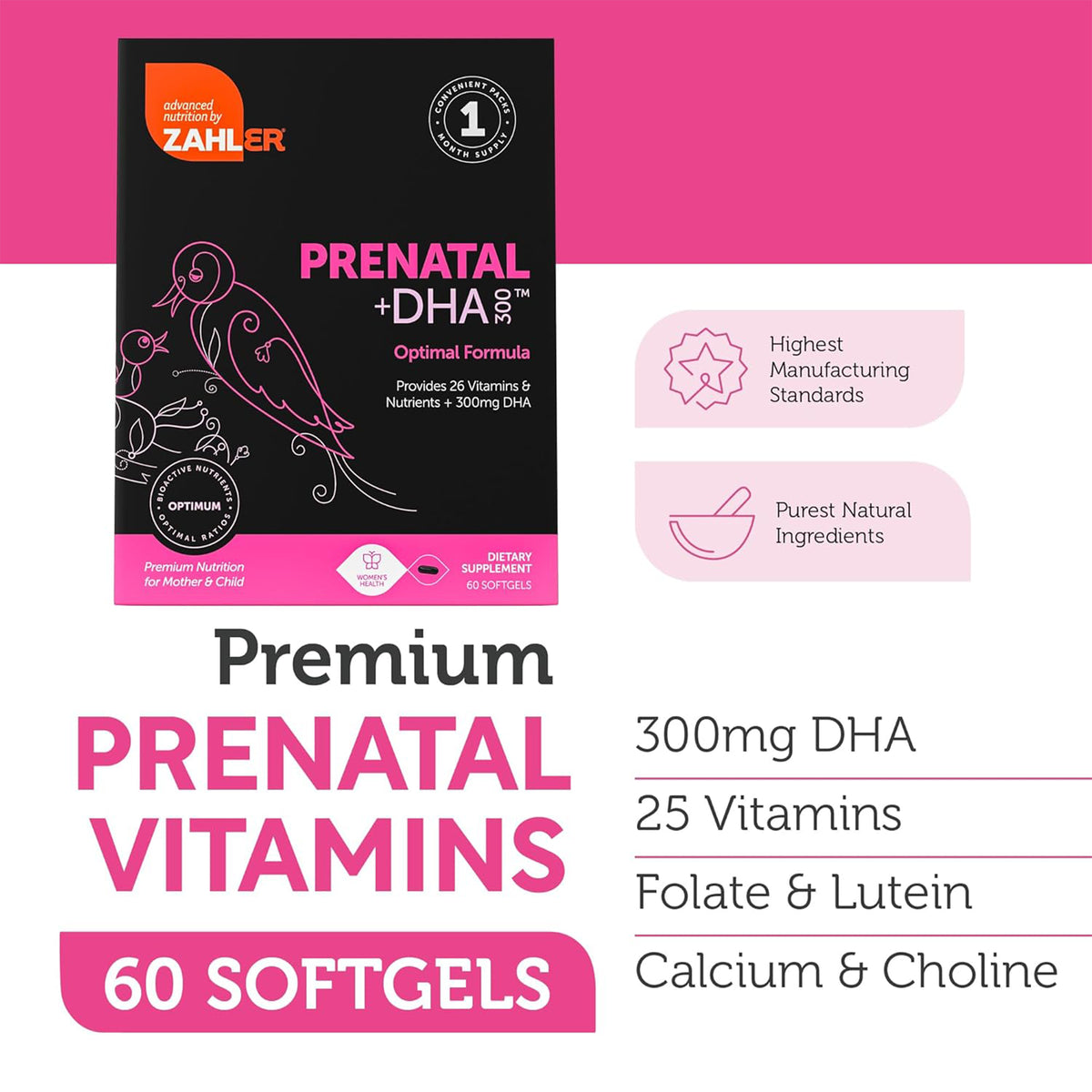 Pregnant woman taking Prenatal DHA300 vitamins for prenatal care support