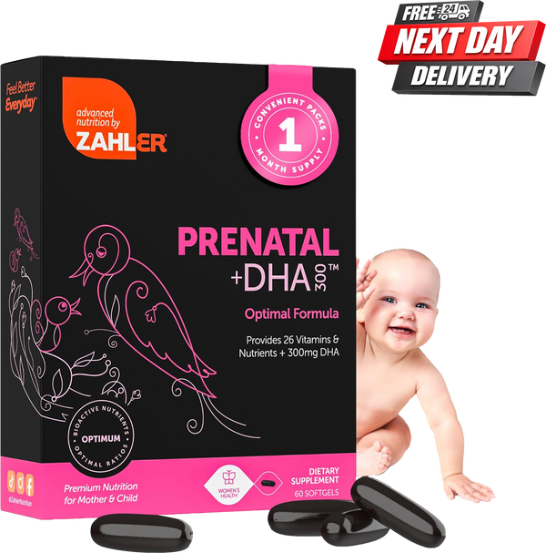 Prenatal DHA300 Vitamins with Folate and DHA | Prenatal Multivitamin for Mother | 60 Softgels