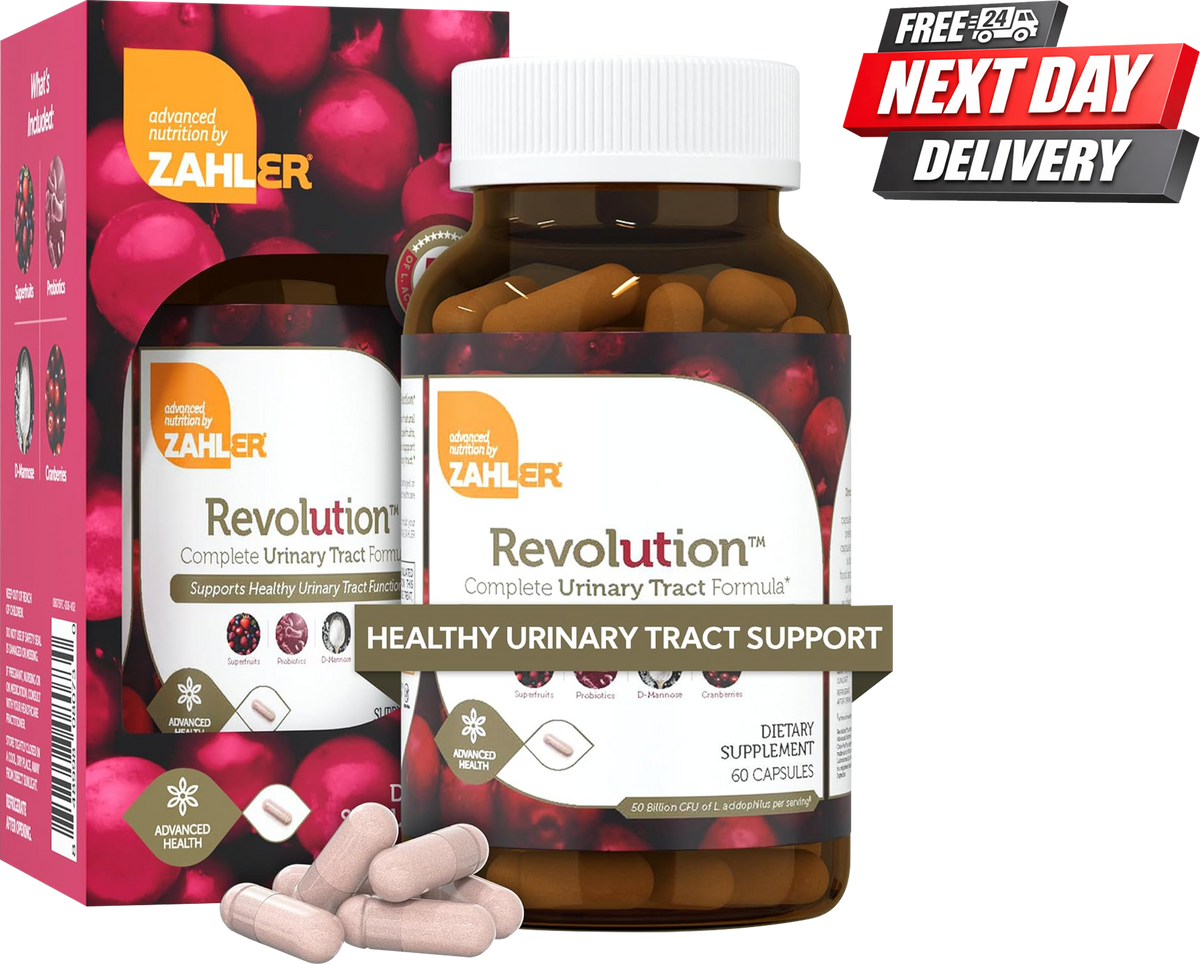 Zahler Revolution UTI Support Supplement with D-Mannose and Cranberry for Bladder Health