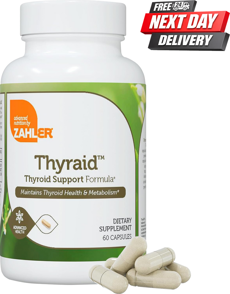 Thyraid Thyroid Support Supplement | Iodine, L-Tyrosine and Ashwagandha Formula | 60 Capsules