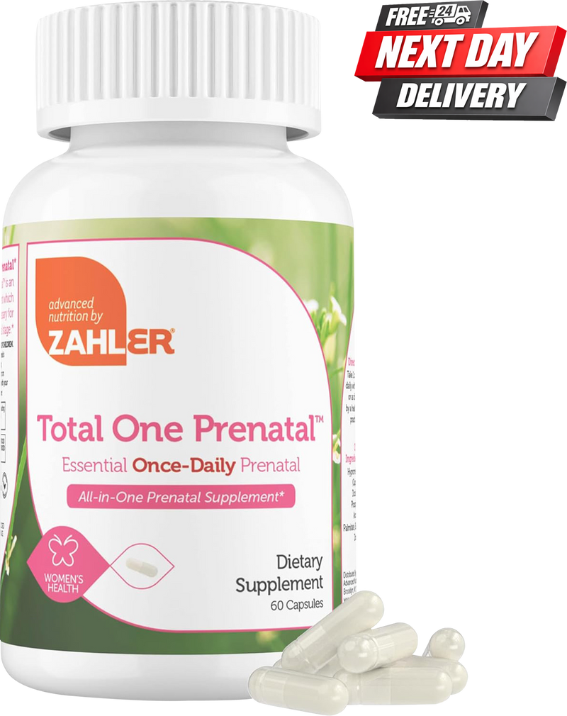 Total One Prenatal Vitamins with Folic Acid | Once Daily Prenatal Supplement | 60 Capsules