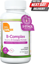 Zahler bioactive vitamin B complex tablets bottle with B1, B2, B6, B12 and folate, 60 count