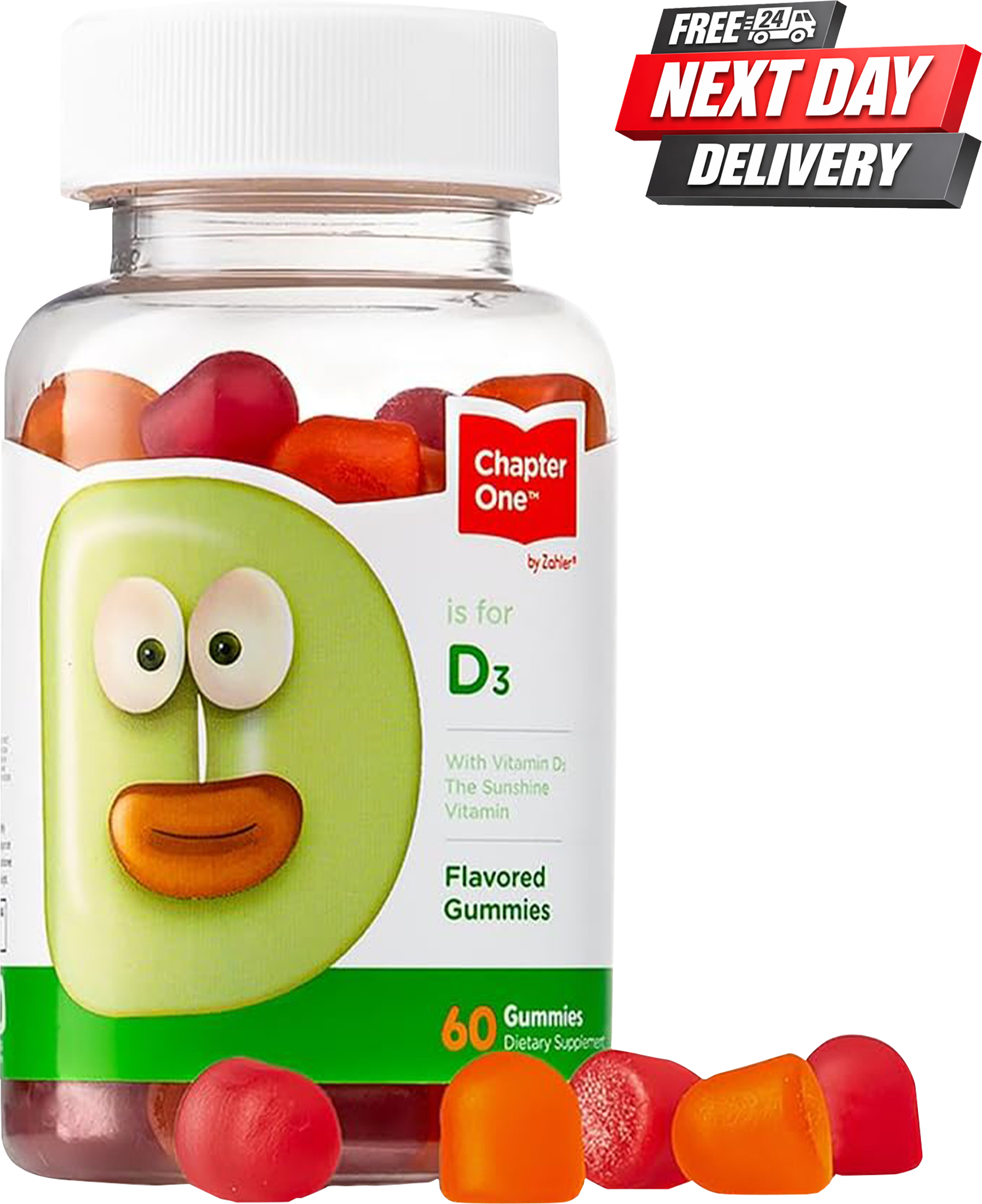 Zahler Vitamin D3 1000 IU | Kids’ Bone & Immune Support | 60c