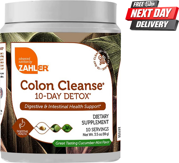 Colon Cleanse 10 Day Detox Powder | Gut Cleanse and Digestive Support | Cucumber Mint | 99g