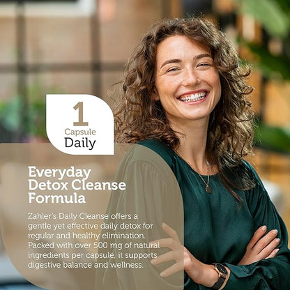 Supplement Facts Panel for Daily Cleanse Showing Triphala, Cape Aloe and Probiotic Dosage