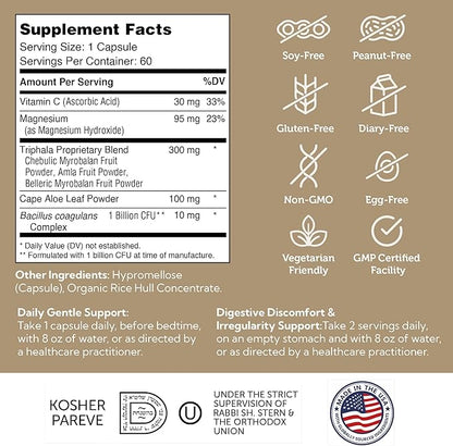 Taking a Daily Cleanse Capsule for Gut Health and Regular Elimination Support