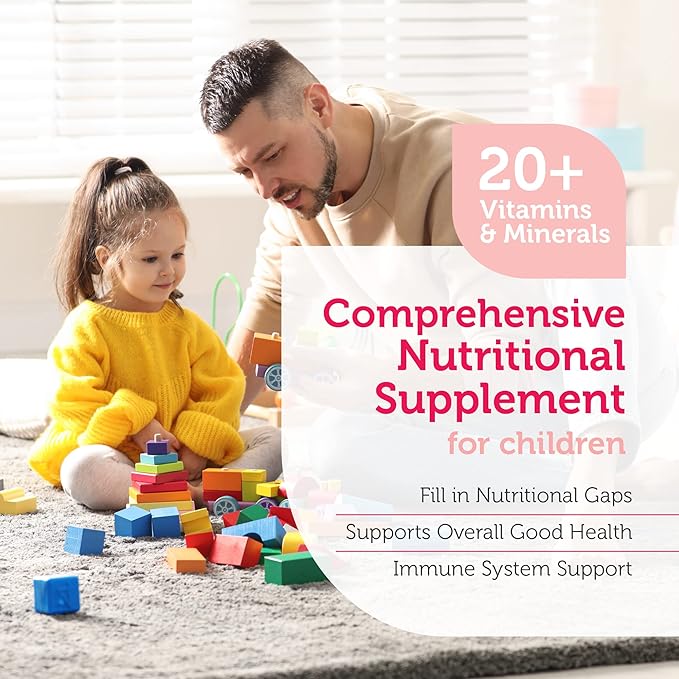 Vitamin A, C, D3 and B Complex Ingredients for Children's Chewable Multivitamin