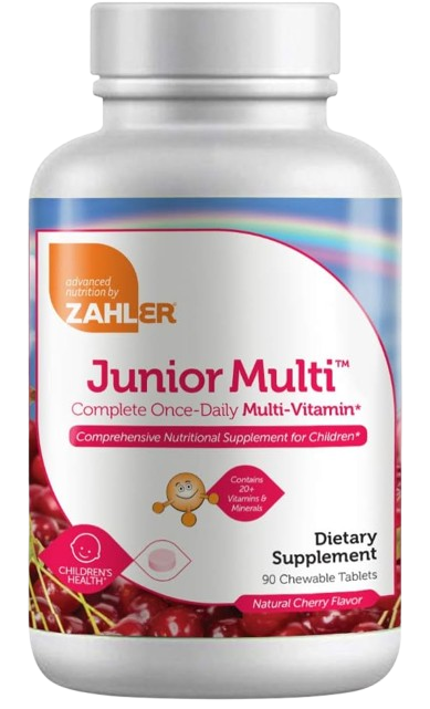 90 Tablet Bottle of Zahler Junior Multi Daily Kids Multivitamin