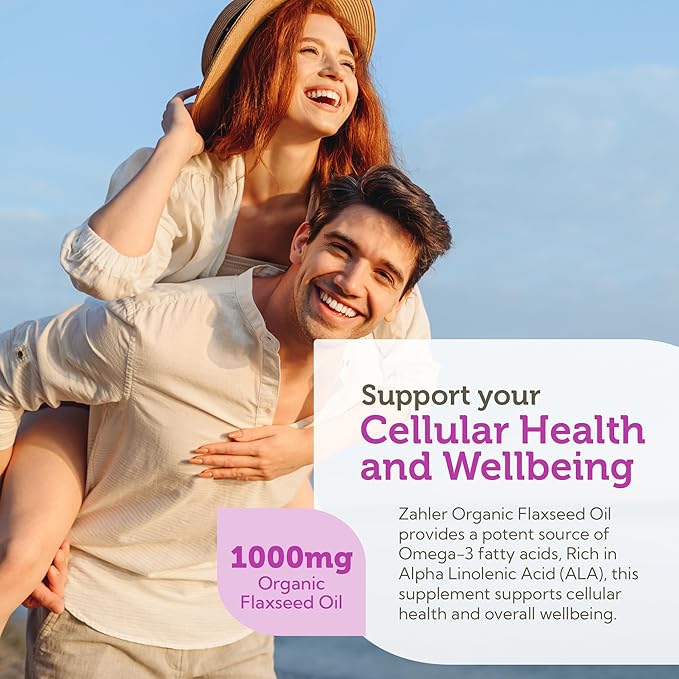 Supplement Facts Panel for Flaxseed Oil Capsules Showing ALA Omega 3 Dosage