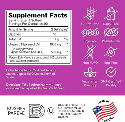 Taking a Flaxseed Oil Capsule Daily for Digestion and Immune Support