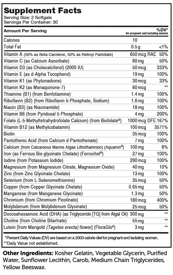 Supplement facts
